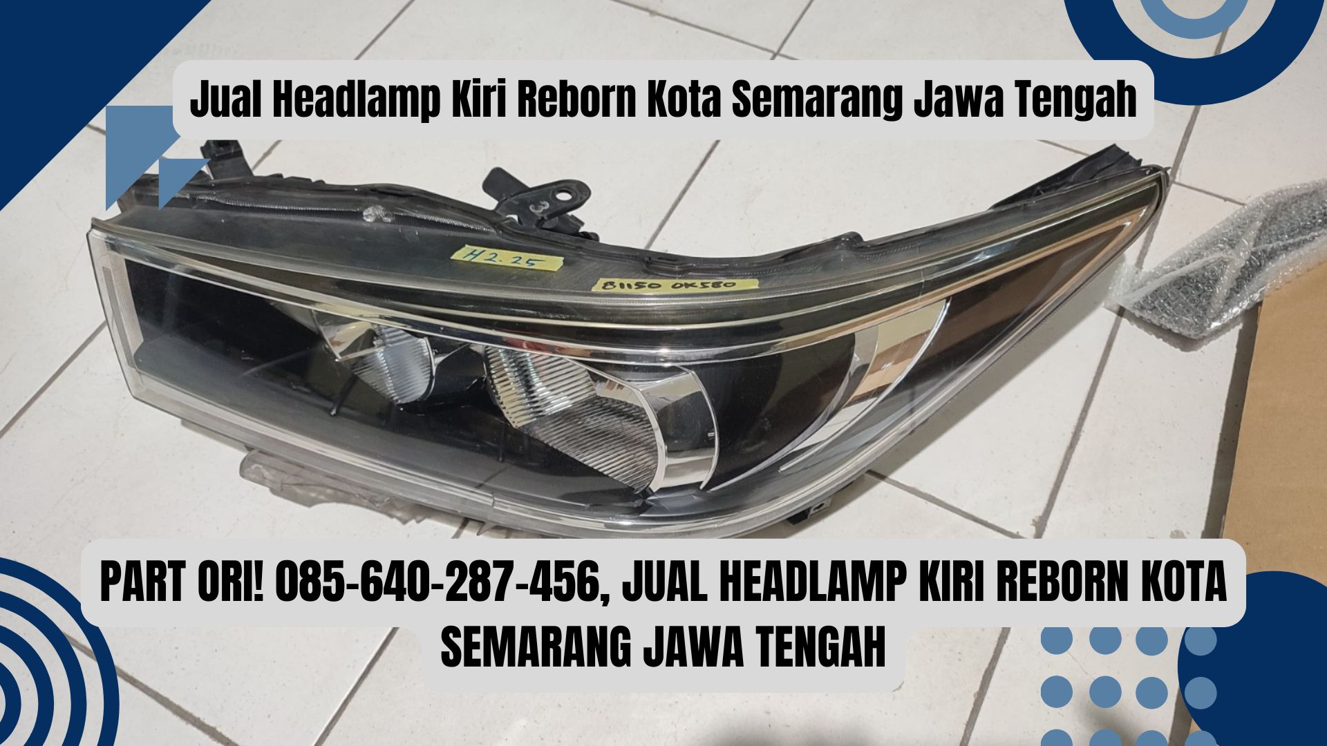 Part Ori! 085-640-287-456, Jual Headlamp Kiri Reborn Kota Semarang Jawa Tengah